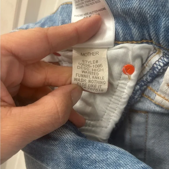 MOTHER Snacks Funnel High Waist Wide Leg jeans - Picture 13 of 14